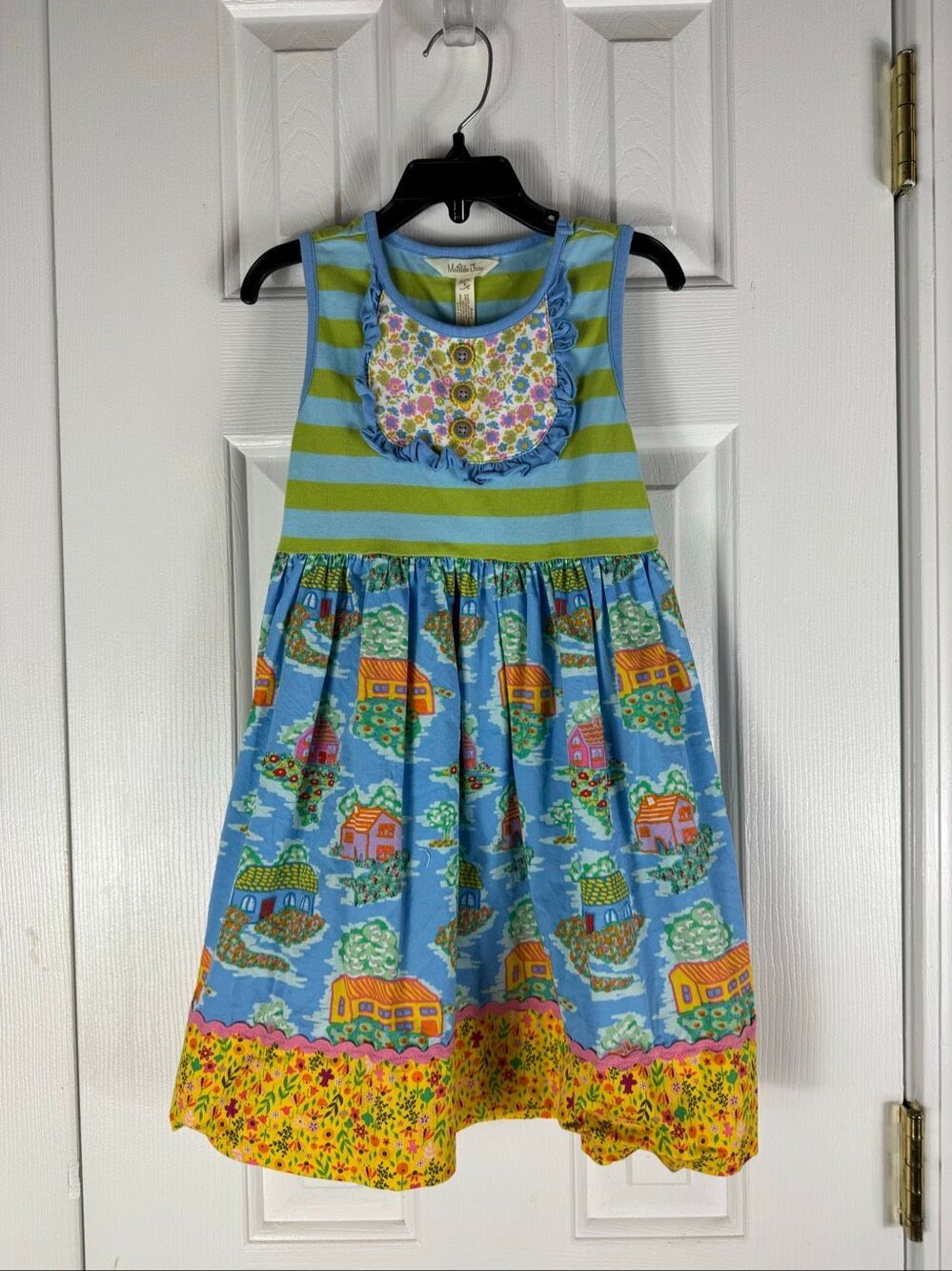 Matilda Jane Home Sweet Home Easter Houses Dress Size 6